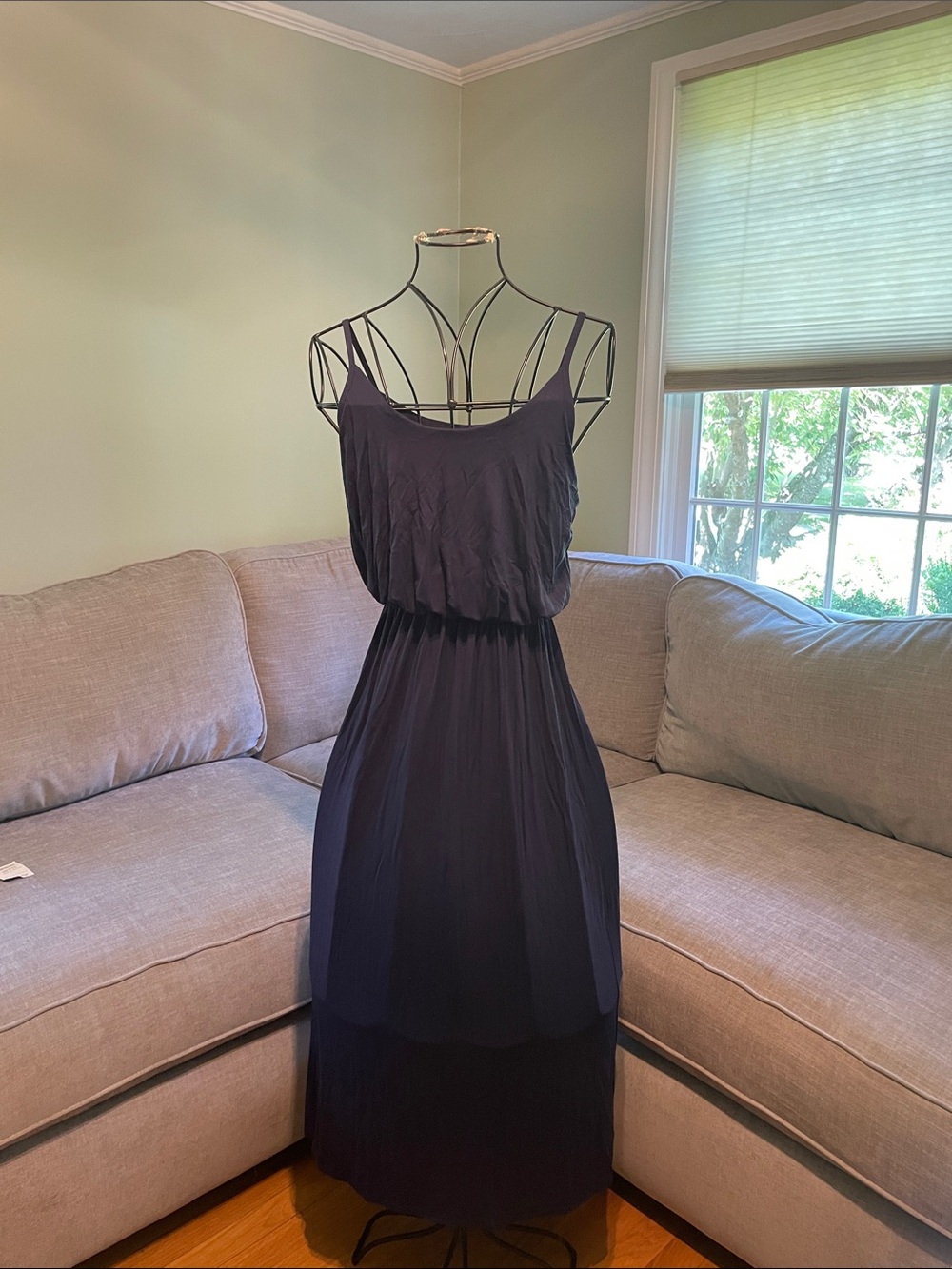 Olivia Rae Navy Blue Sleeveless Maxi Dress